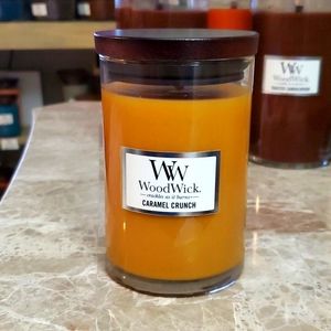Woodwick Caramel Crunch 10.8oz. Madison Jar Candle